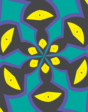 Arabesque #4, 2019 (mixed media)