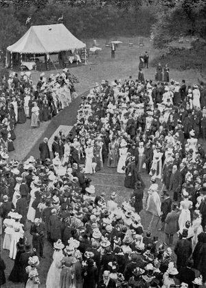 Garden Party at Lambeth Palace (b/w photo)