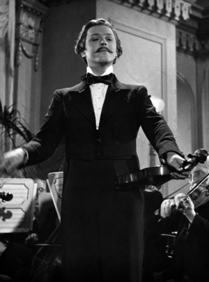 Actor Hans Holt in the film Immortal Waltz, 1939 (b/w photo)