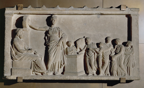 Asklepios and Hygiea before their faithful followers …