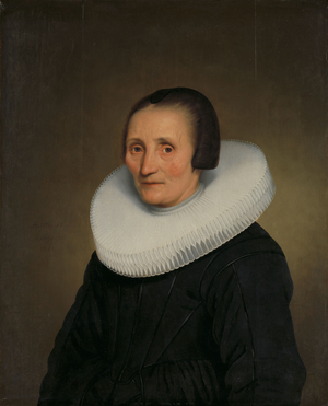 Portrait of Margaretha de Geer, 1651 (oil on panel)
