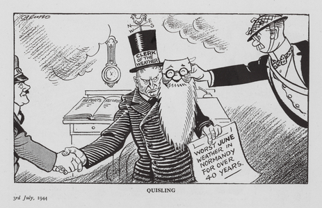 Strube WW2 cartoon (litho)