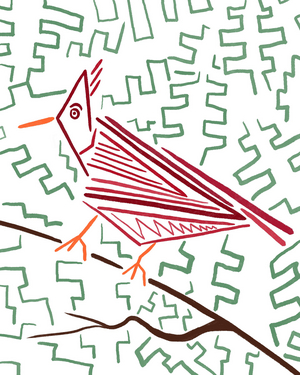 Cardinal, c.2020-24 (digital art)