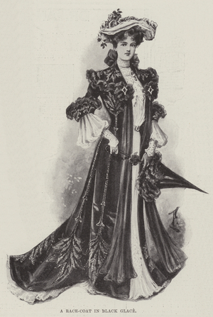 A Race-Coat in Black Glace (litho)
