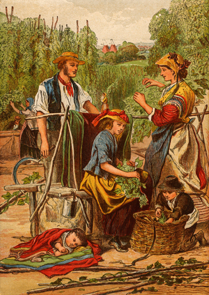 Families from poor districts of London
