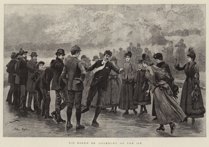 Sir Roger de Coverley on the Ice (engraving)