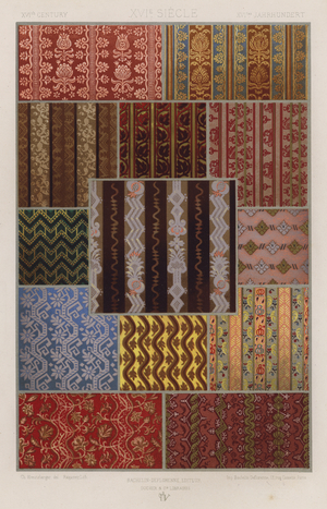 L'Ornement Des Tissus: XVIth Century, XVIe Siecle, XVItes Jahrhundert (colour litho)