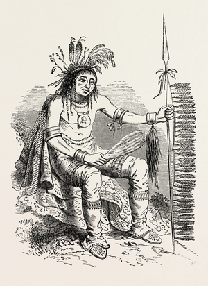 North American Indian, US, USA, 1870s Engraving