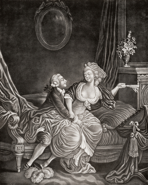 Seduction, after J.B. Huet, 1775.