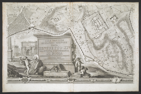 Nuova Pianta di Roma, data in luce de G. Nolli, 1748 (engraving)