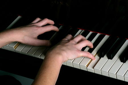 Piano - close-up of