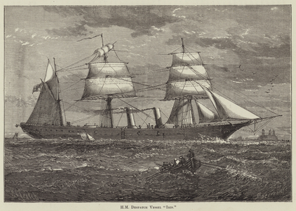 HM Despatch Vessel "Iris" (engraving)