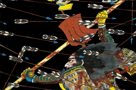 The battle at Shijō Nawate, c.1857