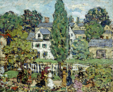 Afternoon Stroll, Summer,  (oil on canvas)