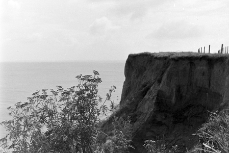 Travemuende on the shore of the Baltic Sea, Germany 1930s (b/w photo)