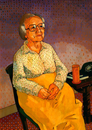 Mary, 1988 (casein)
