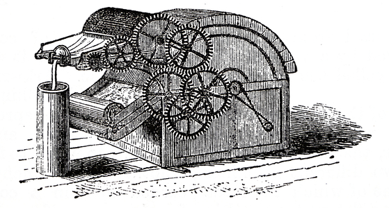 Carding machine, 1845
