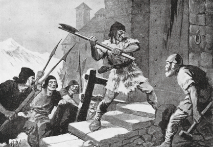 Revolt of the People of Appenzell and St Gall (litho)