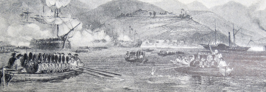 The first capture of Chusan by British forces in China