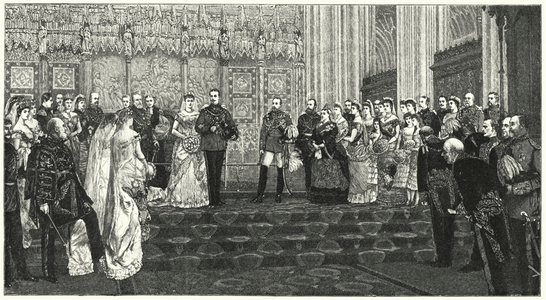 The marriage of the Duke of Albany (engraving)