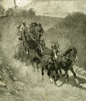 1891 Entering the Yosemite Valley USA