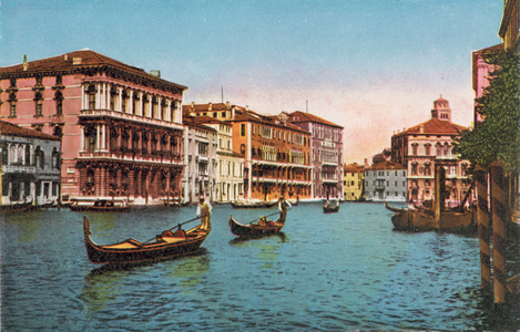 Venezia/Venice: Canal Grande e Ca' Foscari (coloured photo)