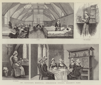 St Saviour's Hospital, Osnaburgh Street, Regent's Park (engraving)