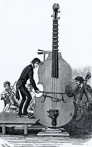 Vuillaume 's Octobasse (engraving)