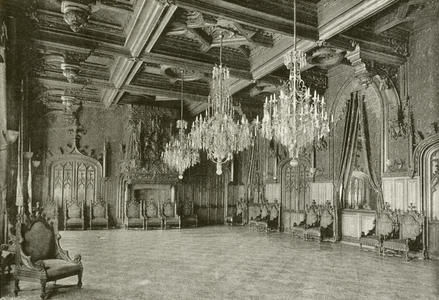 Arras, Salon de l'Hotel de Ville (b/w photo)