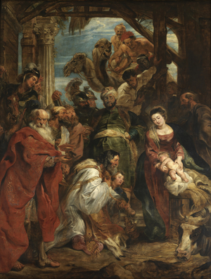 The Adoration of the Magi, 1624 (oil on panel)