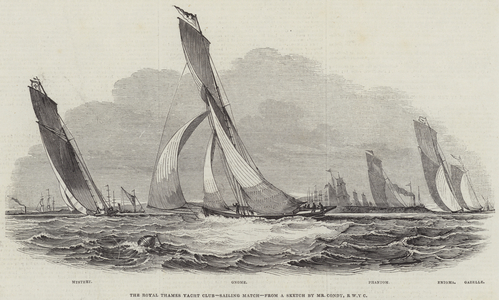 The Royal Thames Yacht Club, Sailing Match (engraving)