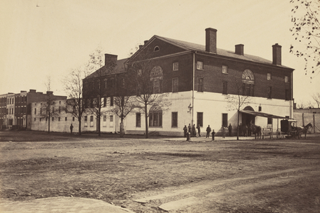 Old Capitol Prison, Washington, c.1864 (albumen print mounted on wove paper)