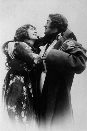 Fred Terry as the Scarlet Pimpernel with Julia Neilson from the 1910 Broadway production of 'The Scarlet Pimpernel', by Emma Orczy