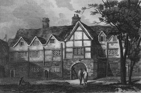 Old Porch, Charter House (engraving)