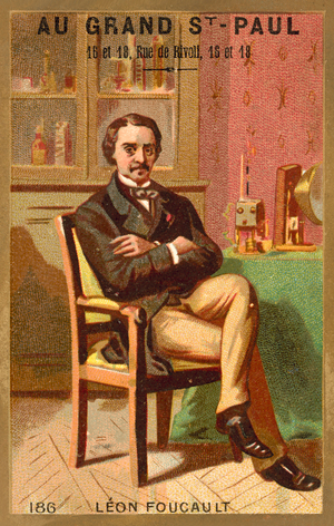 Leon Foucault, French physicist (chromolitho)