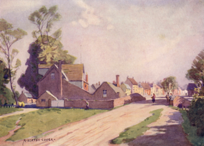 Long Melford, Suffolk (colour litho)