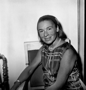 French Fashion Designer Madame Carven October 1964  (b/w photo)