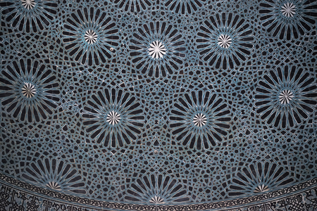 Karatay Madrasa, detail of the tiled dome, 1252 (photograph)