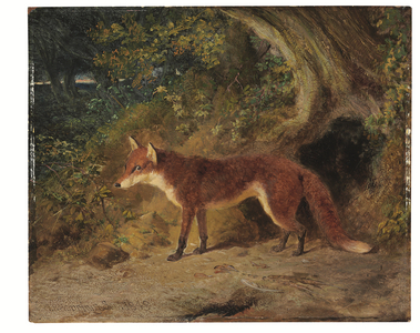 The Red Fox, 1849 (oil on panel)