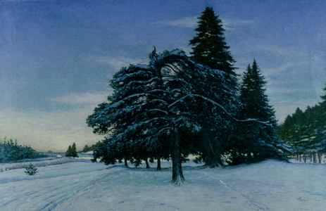 Winter's Day at Uggleviken, 1900-1 (oil on canvas)