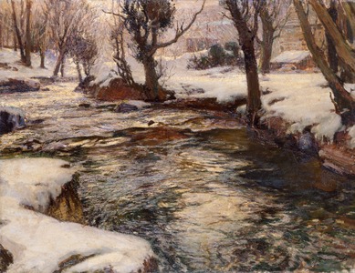 Winter in the West (painting on canvas)