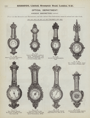Page from Harrods catalogue, 1903 (litho)