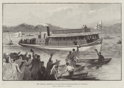 The German Emperor's Voyage from Charlottenburg to Potsdam (engraving)