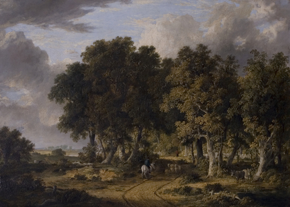 A View in the New Forest, mid-19th century (oil on panel)
