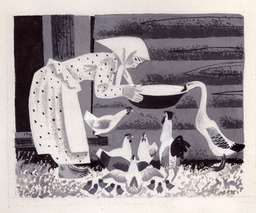 Illustration from 'Tales For Alyonushka' by Dmitry Mamin-Sibiryak, 1894-96 (gouache on paper)