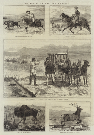 An Artist in the Far West, II (engraving)