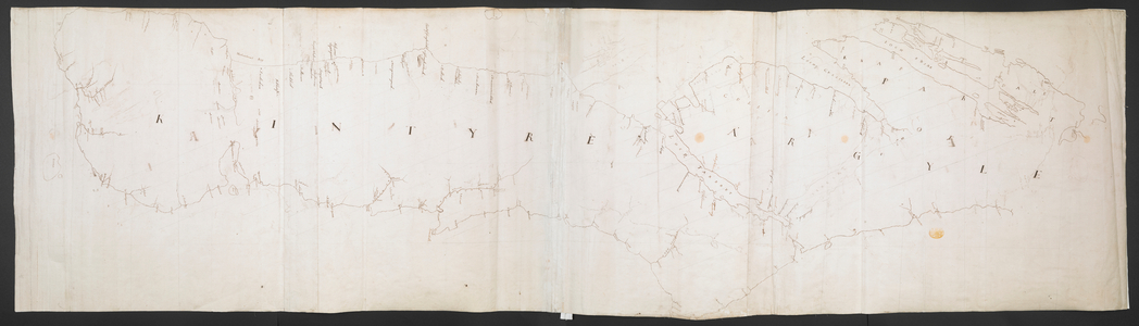 A map of Kintyre and Knapdale, Argyllshire