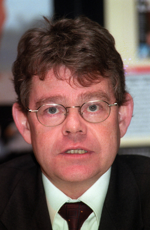 Jürgen Gilfert (managing director of AEROWORLD Fernreisen GmbH) in Frankfurt am Main..., 2000 (photo)
