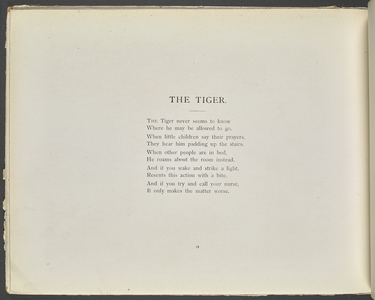 Poem: The Tiger.