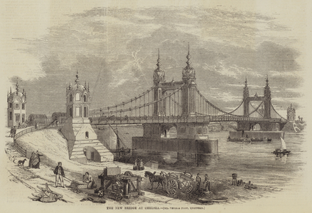 The New Bridge at Chelsea, Mr Thomas Page, Engineer (engraving)
